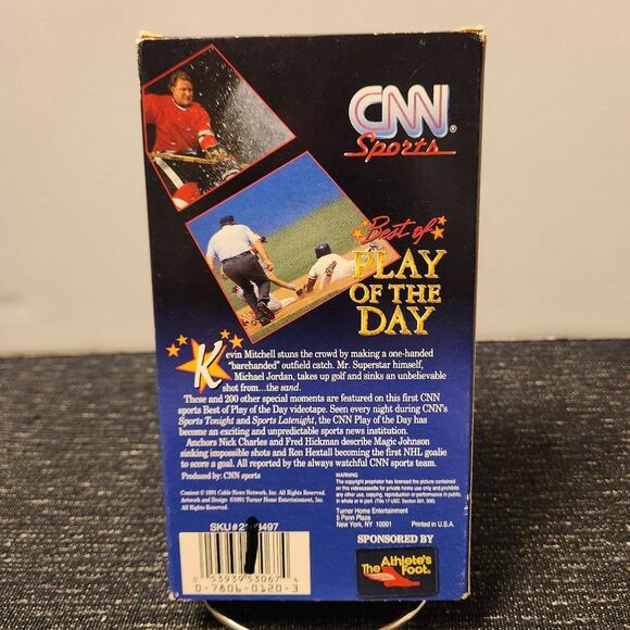 CNN Sports Best of Play of the Day VHS 1991 - Picture 2 of 5